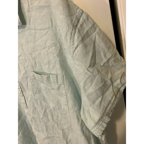 Marc Anthony Men’s‎ Sz XXL Button Shirt Green  Linen Blend Button Down - Picture 5 of 8